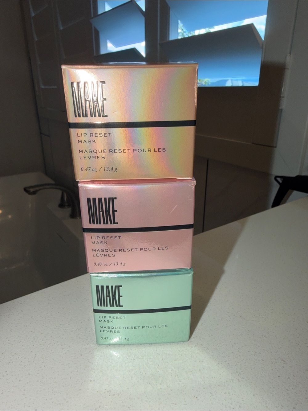 Lip Reset Mask Trio — Gold, Pink & Mint Hydrating Lip Treatment